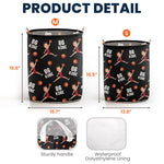 Custom Face Basketball Lovers - Personalized Photo Laundry Storage Basket