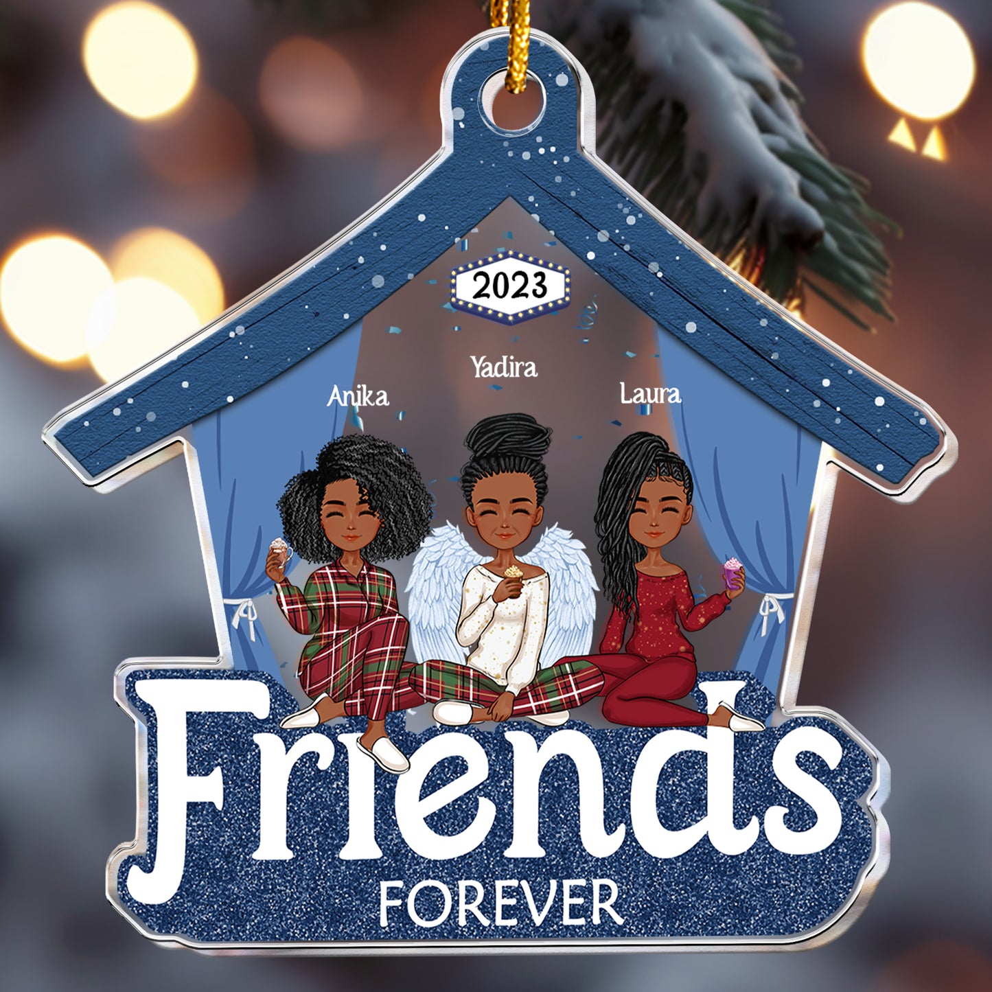 Friends - Besties Forever - Personalized Acrylic Ornament
