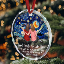 Friends Like Star - Personalized Glass Ornament