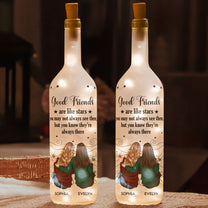 Friends Like Star - Thank You Gifts For Friends, Sisters - Personalized Bottle Lamp