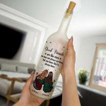 Friends Like Star - Thank You Gifts For Friends, Sisters - Personalized Bottle Lamp