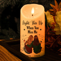 Friends Like Star - Thank You Gifts For Friends, Sisters - Personalized LED Candle
