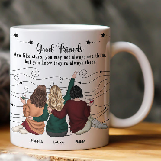 Friends Like Star - Thank You Gifts For Friends, Sisters - Personalized Mug