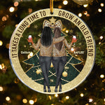Friends Sisters Together - Personalized Acrylic Ornament - Gift For Friend