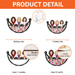 Friends Sitting Together - Personalized Window Hanging Suncatcher Ornament