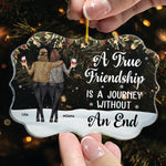Friends We Never Walk Alone - Personalized Acrylic Ornament - Gift For Friend