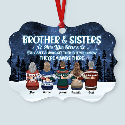 Friends Are Like Star - Personalized Alumi Ornament - Christmas Gift For Family