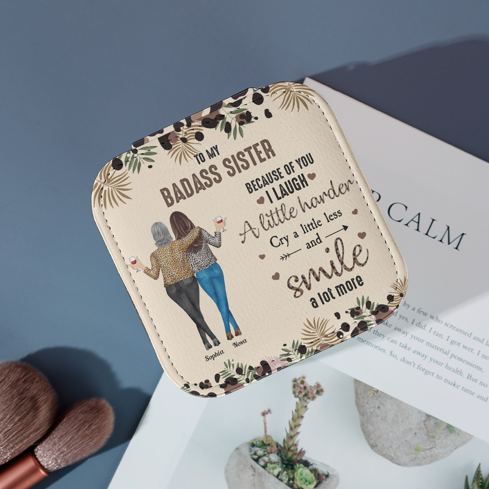 Friendship Because Of You I Laugh A Little Harder - Personalized Jewel ...