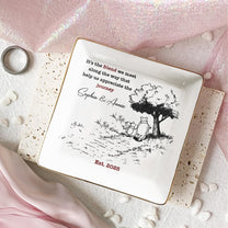Friendship Gift It's The Friend We Meet Along The Way - Personalized Jewelry Dish