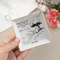 Friendship Gift It's The Friend We Meet Along The Way - Personalized Jewelry Dish