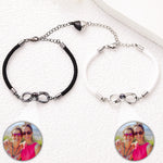 Friendship Gifts Idea Besties Forever - Custom Photo Projection Bracelets