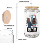 Friendship To My Badass Soul Sister - Personalized Clear Glass Cup