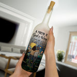 Friendship - We Never Walk Alone - Personalized Bottle Lamp