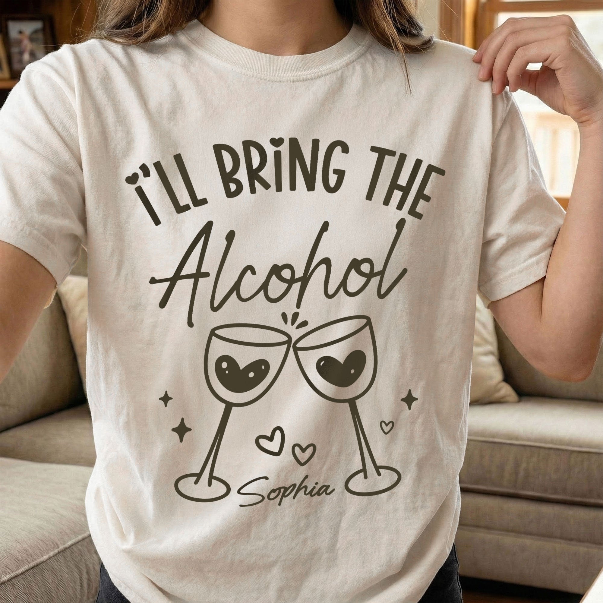 Friendship-I'll-Bring-The-Funny-Group-Tee-Personalized--Comfort-Tee 3