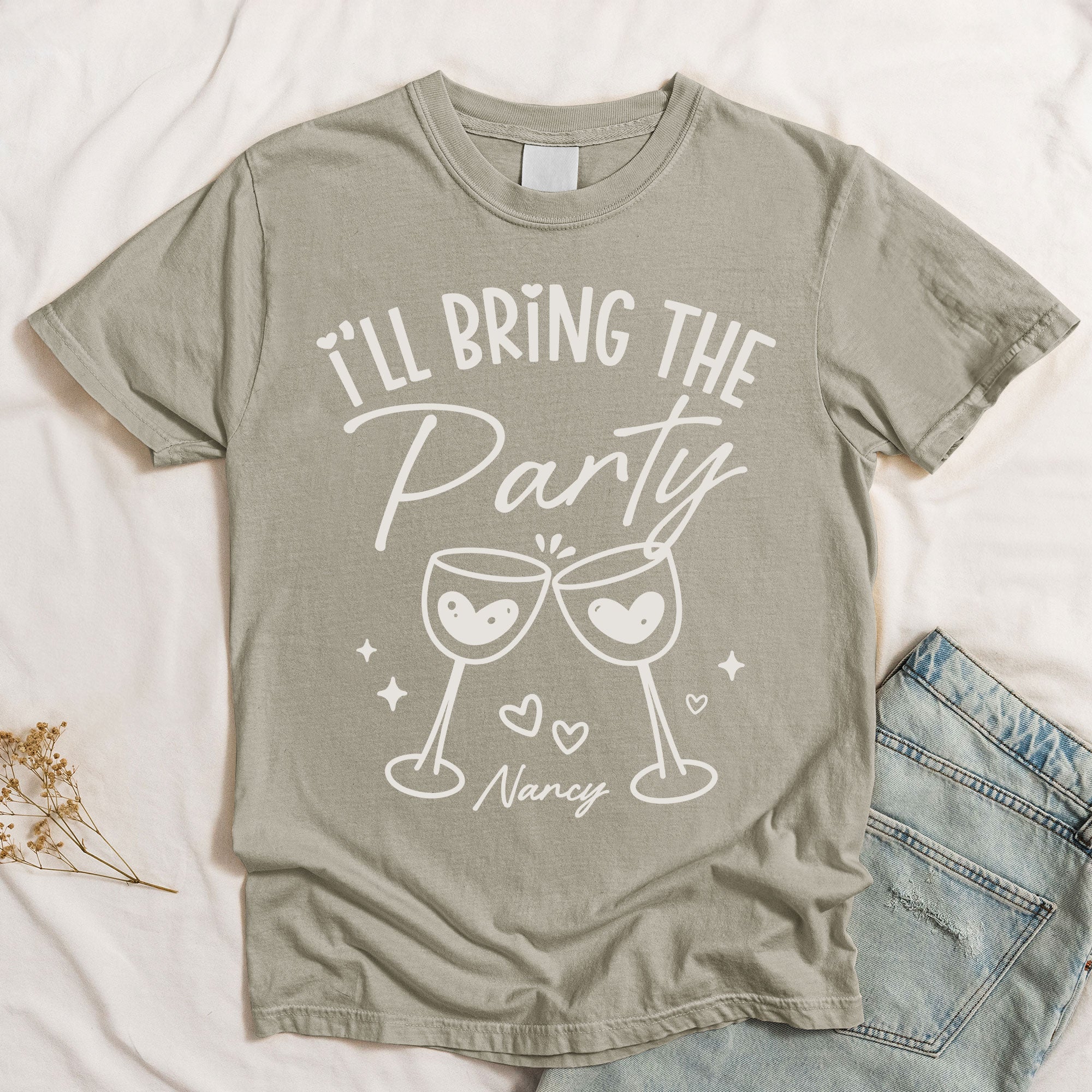 Friendship-I'll-Bring-The-Funny-Group-Tee-Personalized--Comfort-Tee 7