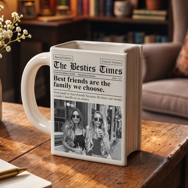 Friendship Newspaper Custom Photo Best Friend Keepsake Gift For Her ...