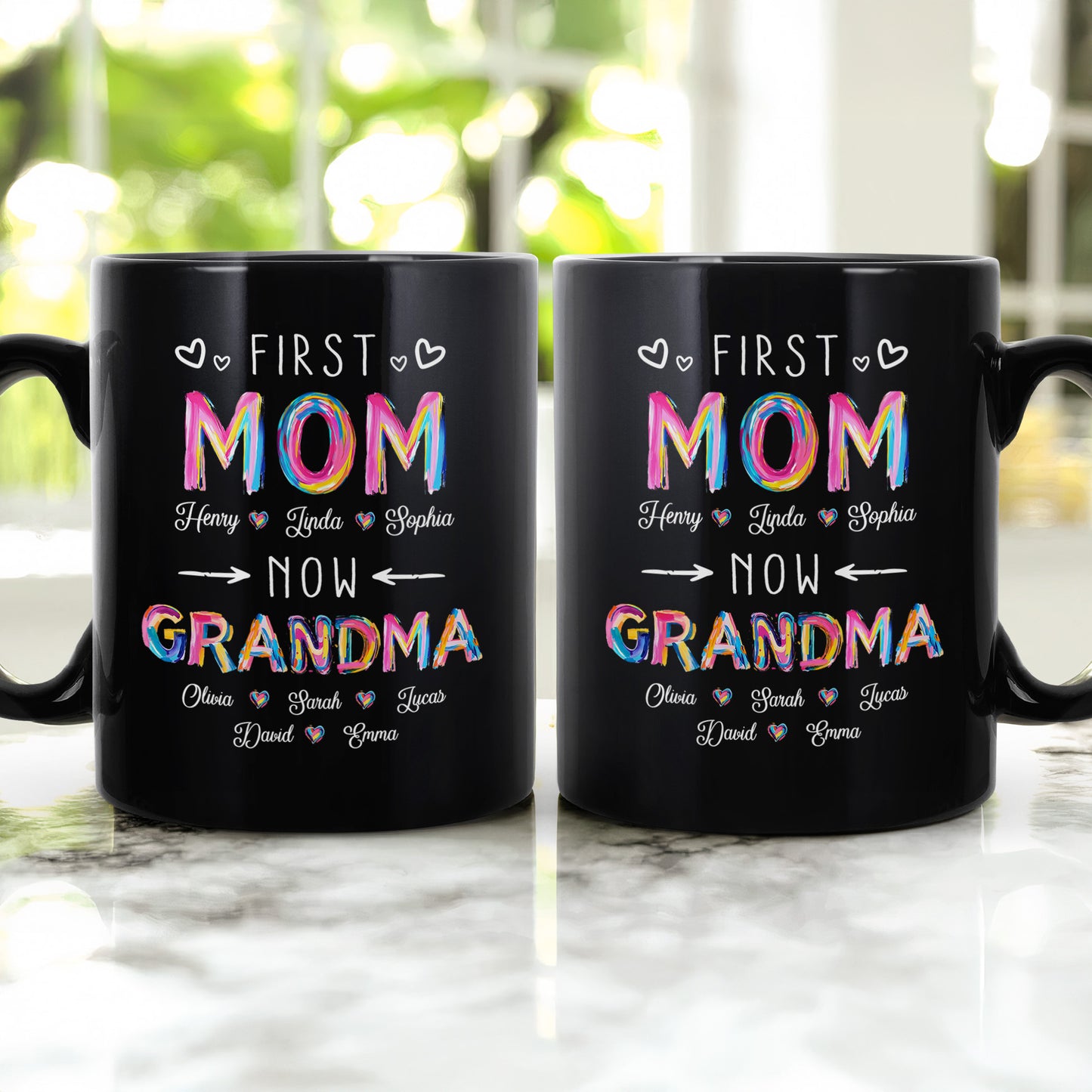 Frist-Mom-Now-Grandma-Brushstroke-Personalized-Mug-2