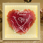 From Our First Kiss Till Our Last Breath - Personalized Flower Shadow Box With LED Light