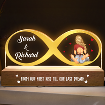 From Our First Kiss Till Our Last Breath - Personalized LED Night Light
