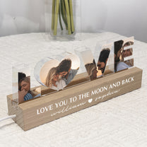 Love You To The Moon And Back - Personalized Photo LED Night Light