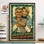 From Our First Kiss Till Our Last Breath Retro Comic - Personalized Photo Poster