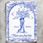 From Our First Kiss Till Our Last Breath Tree Of Love Toile De Jouy - Personalized Blanket