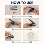 From The Library Of - Personalized Book Embosser Stamp
