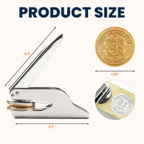 From The Library Of - Personalized Book Embosser Stamp