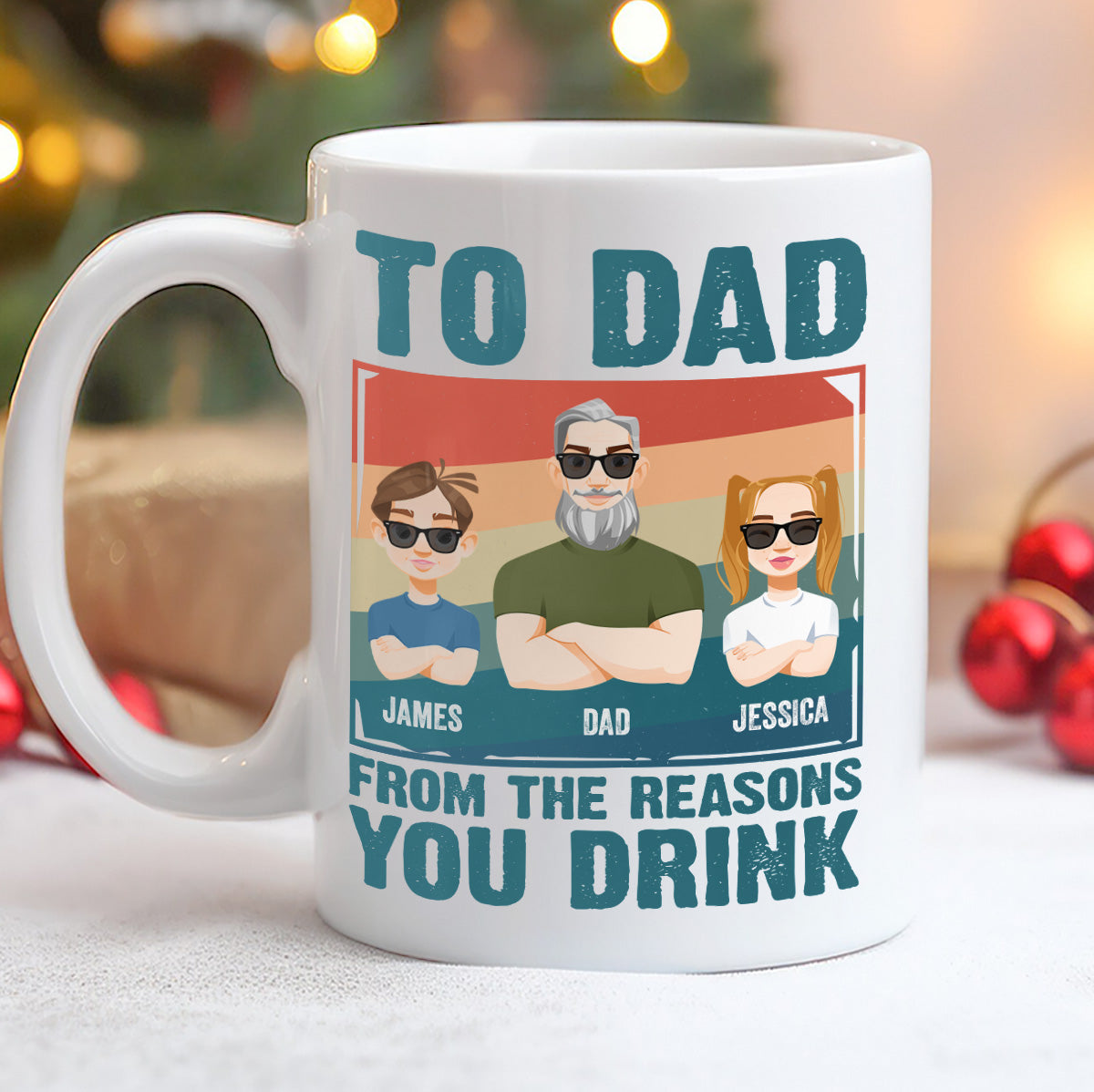 From The Reasons You Drink Father's Day Gift - Personalized Mug