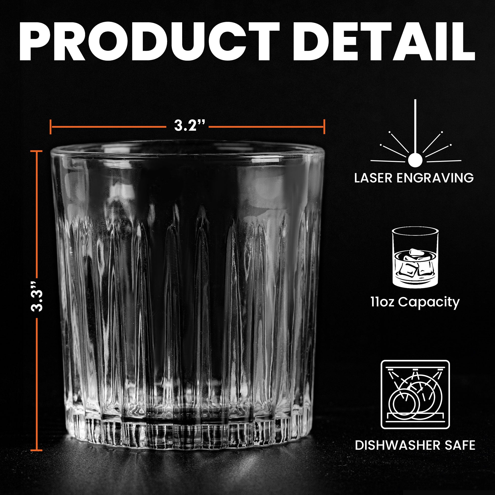 From Your Favorite Unemployed Freeloader Dog Dad - Personalized Engraved Whiskey Glass