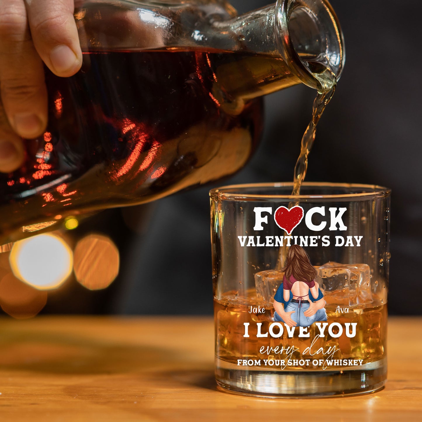 From Your Shot Of Whiskey - Personalized Whiskey Glass