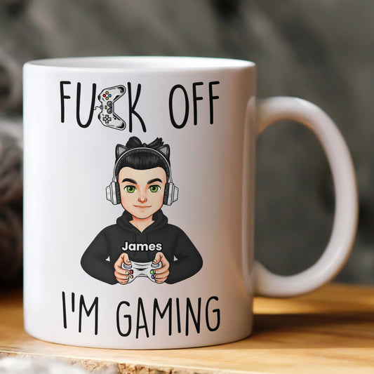 Fuck Off I'm Gaming - Personalized Mug