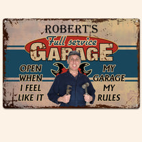 Full Service Garage - Personalized Metal Photo Sign