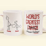 Funny Best Dad World's Greatest Farter I Mean Father - Personalized Mug
