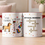 Funny Bulk Gifts - Normal Horse Vs Fabulous Unicorn Coworker Team - Personalized Mug