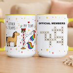 Funny Bulk Gifts - Normal Horse Vs Fabulous Unicorn Coworker Team - Personalized Mug