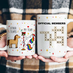 Funny Bulk Gifts - Normal Horse Vs Fabulous Unicorn Coworker Team - Personalized Mug
