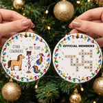 Funny Bulk Gifts - Normal Horse Vs Fabulous Unicorn Coworker Team - Personalized Ornament