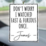 Funny Rear View Mirror Accessory - Gifts For New Car, Daughter, Son, New Driver - Personalized Rear View Mirror Accessory