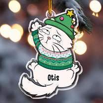 Funny Cat - Personalized Acrylic Ornament