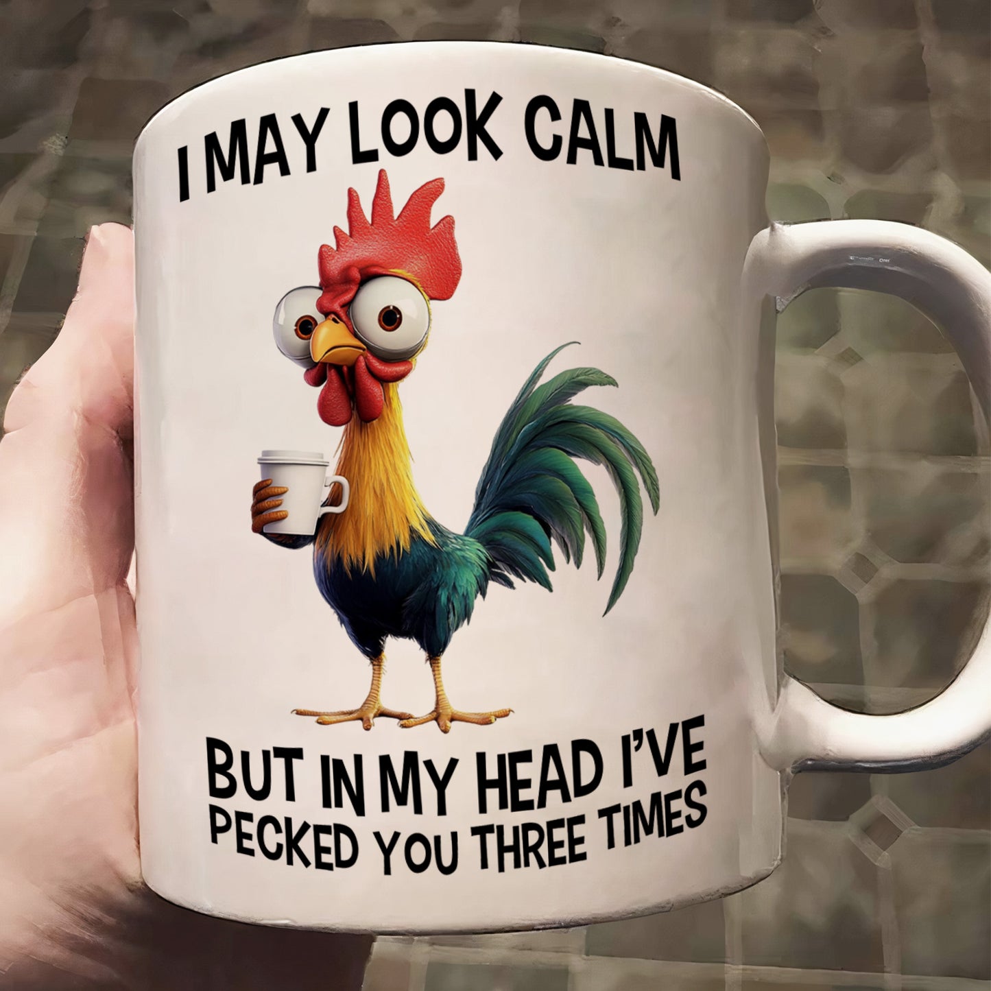 Funny Chicken Mug - I've Pecked You - Fun Gifts For Coworker, Friends, Boss - Personalized Mug