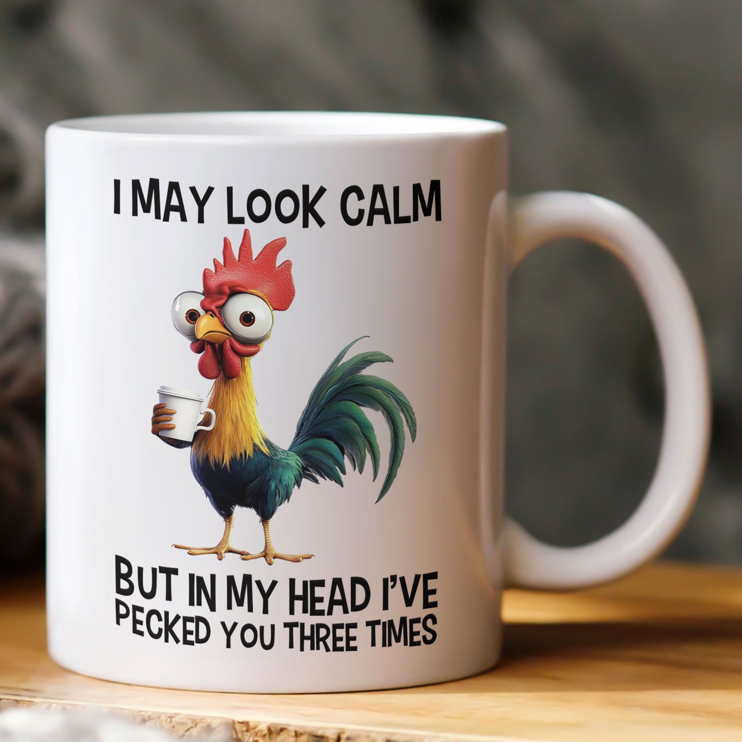 Funny Chicken Mug - I'Ve Pecked You - Fun Gifts For Coworker, Boss - Mug