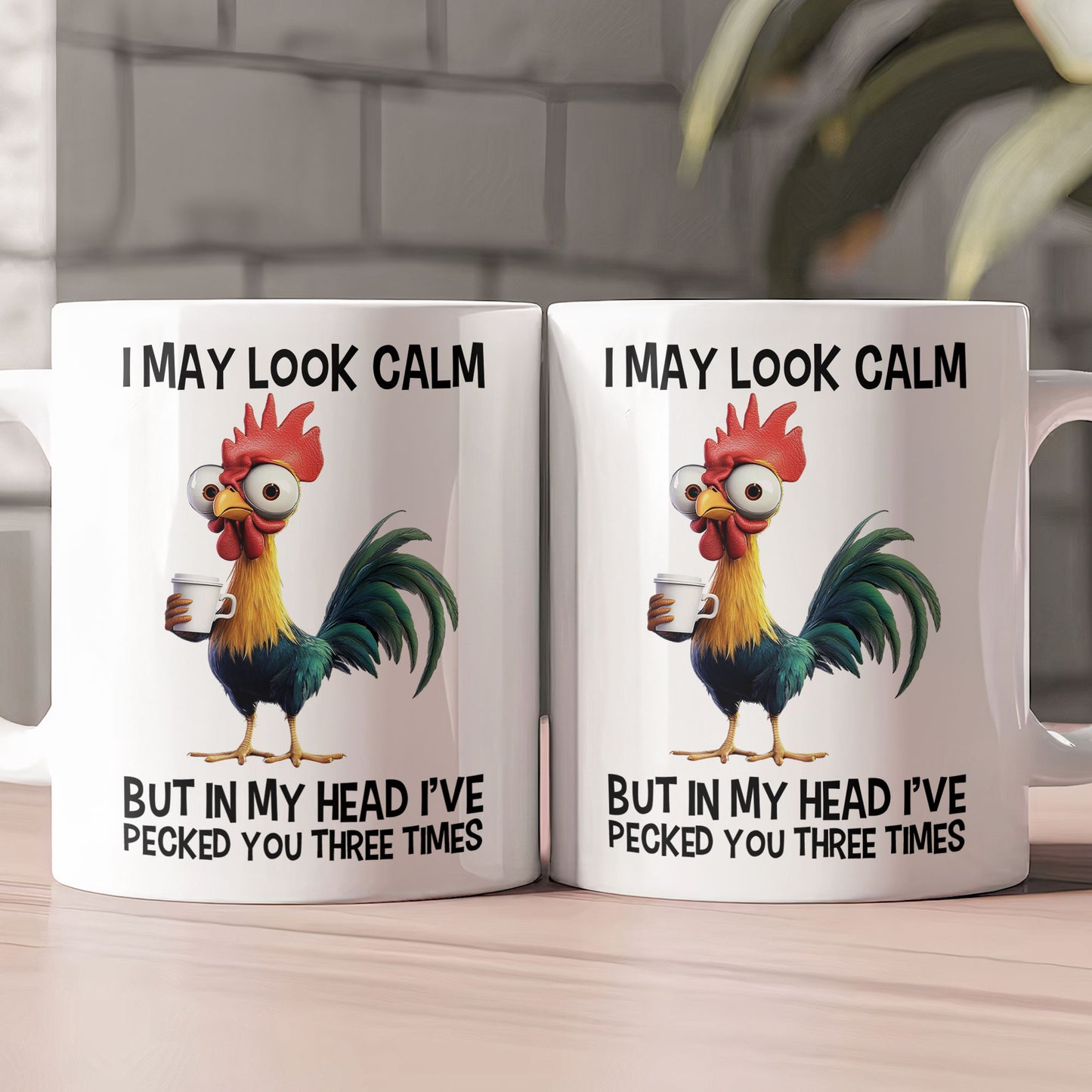 Funny Chicken Mug - I'Ve Pecked You - Fun Gifts For Coworker, Boss - Mug