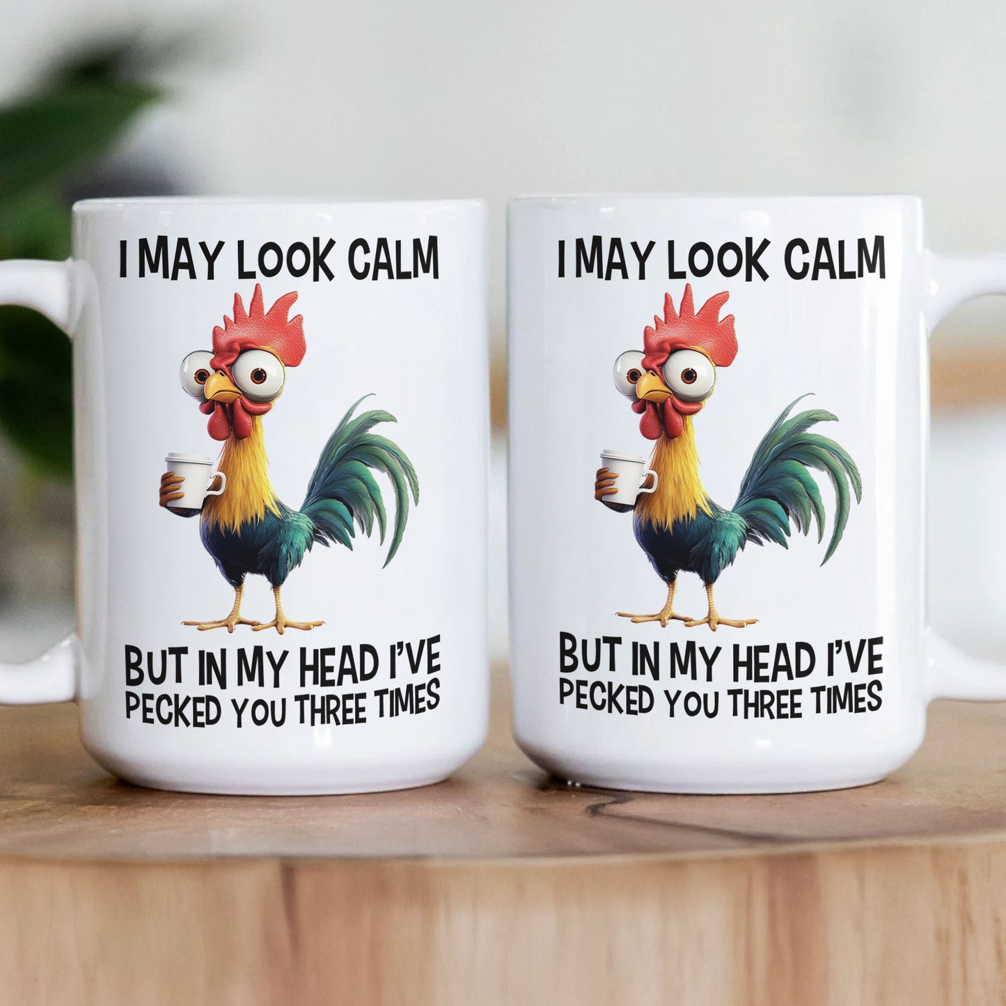 Funny Chicken Mug - I'Ve Pecked You - Fun Gifts For Coworker, Boss - Mug