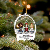 Funny Christmas Best Friends Because We're Both F#cked In The Head - Personalized Acrylic Ornament