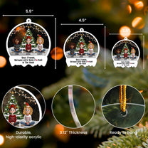 Funny Christmas Best Friends Because We're Both F#cked In The Head - Personalized Acrylic Ornament