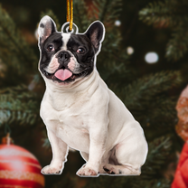 French Bulldog Ornament - Frenchie Ornament - Personalized Acrylic Photo Ornament