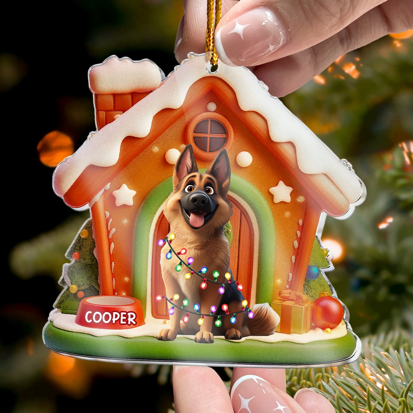 Funny Christmas Pet - Personalized Acrylic Ornament