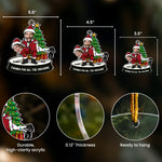Funny Couple Christmas Ornament - Personalized Acrylic Photo Ornament