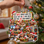 Funny Coworker Bulk Gifts - Monkey Circus, Gag Gifts For Team - Personalized Ornament